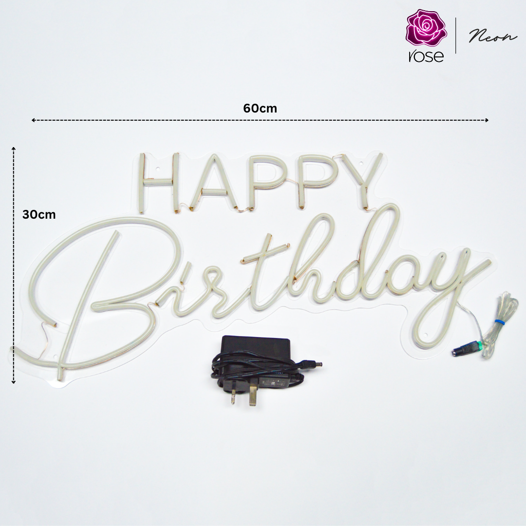 Happy Birthday Neon Sign