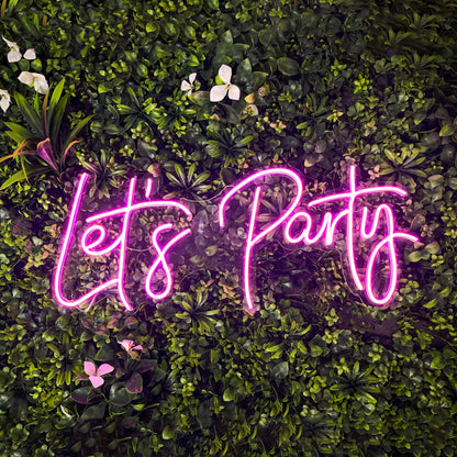 Let's Party Neon Sign