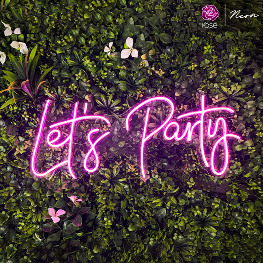 Let's Party Neon Sign