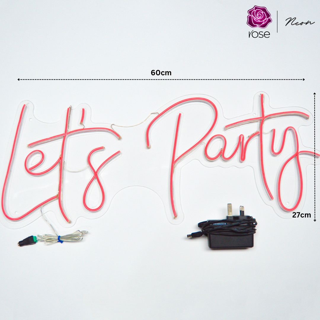 Let's Party Neon Sign