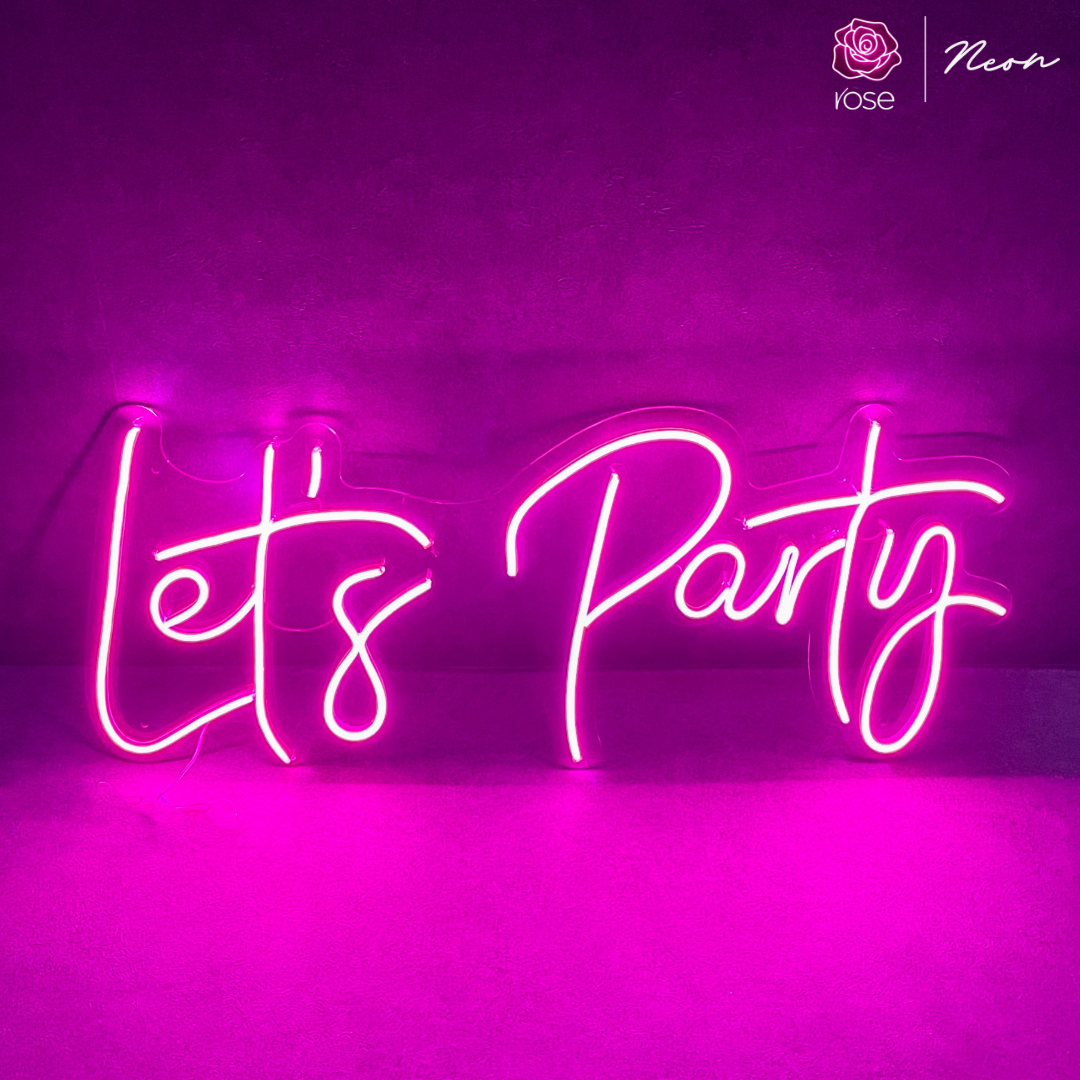 Let's Party Neon Sign